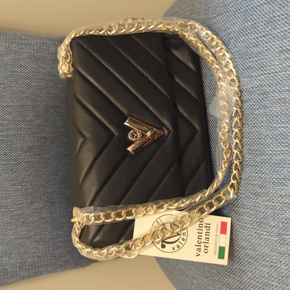 Valentino Orlandi Quilted bag with chain strap